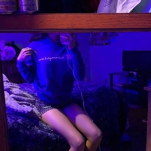 Blue champion hoodie